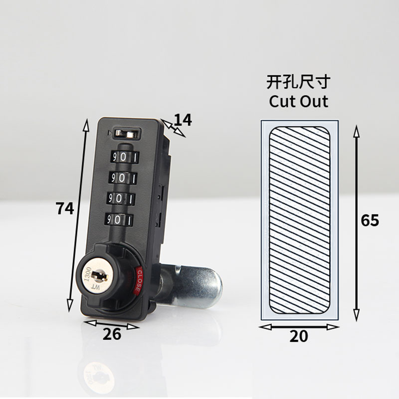 热销办公桌抽屉锁机械密码锁家具转舌锁信箱柜子锁储物柜门铁皮文