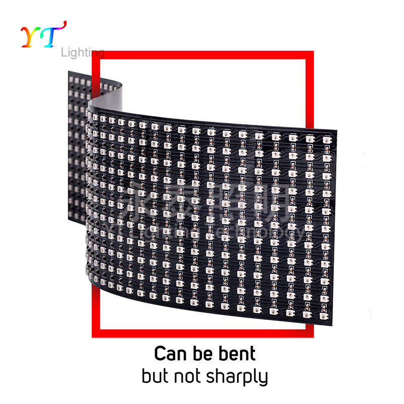 热销WS2812B8x8 8x32 16x16 20x50 22x22像素屏可编程数字图像文