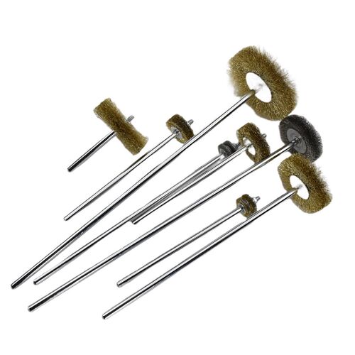 热销加长杆钢丝刷电动钢管道除锈抛光刷内孔打磨去毛刺加长不锈钢