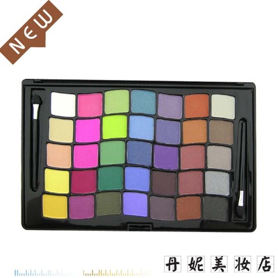 DANNI/丹妮35色眼影 大地酒红西柚南瓜色哑珠光干粉湿膏眼影盘