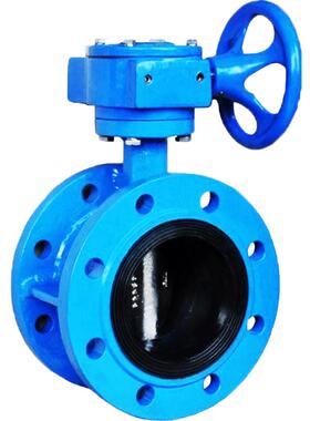 热销D341X-10/16Q涡轮法兰蝶阀软密封手动蝶阀DN50 65 80 100 150