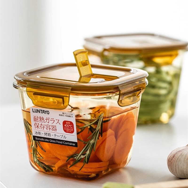 热销泡菜玻璃密封罐高硼硅玻璃食用级家用瓶泡菜罐泡菜专用