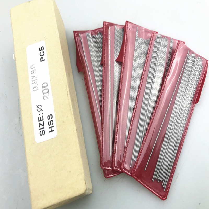 热销赛工 微型细小钻头加长麻花钻直柄钻头加长0.5-1.5*60mm/80/1