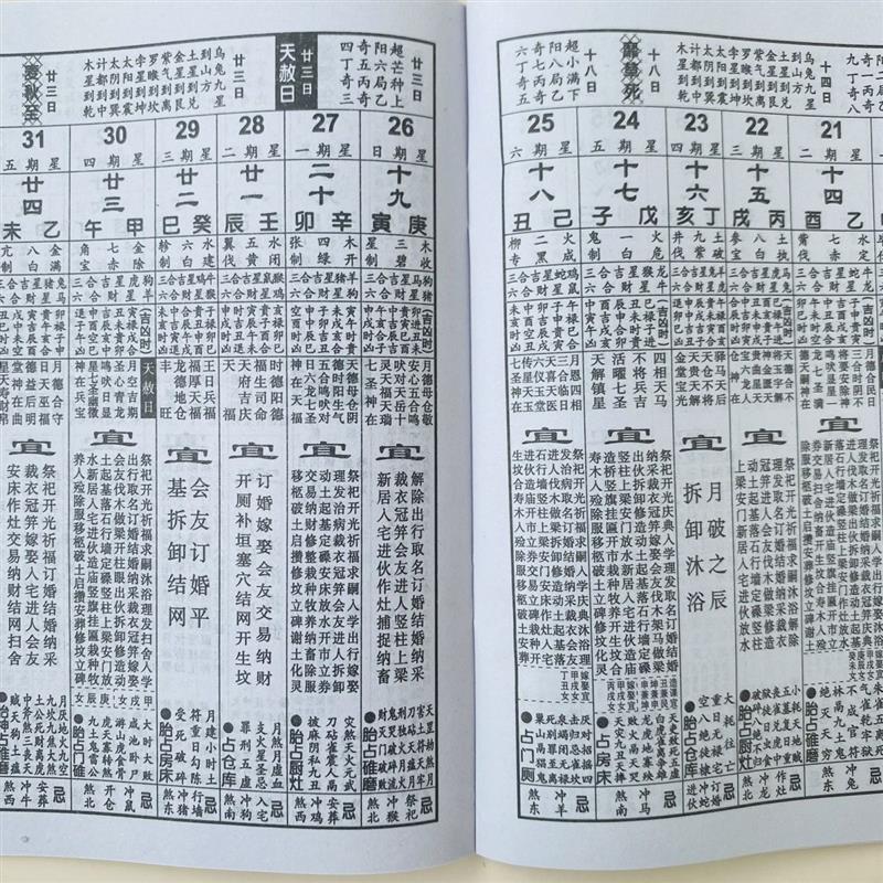 热销2025年加厚192页罗怀新老黄历新年罗家宗睦堂通书罗怀新历书