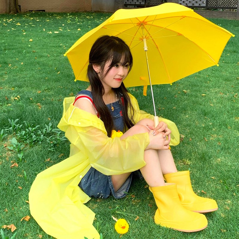 热销黄色雨衣长款一体式防暴雨单人加厚加大高颜值雨披氛围感拍照