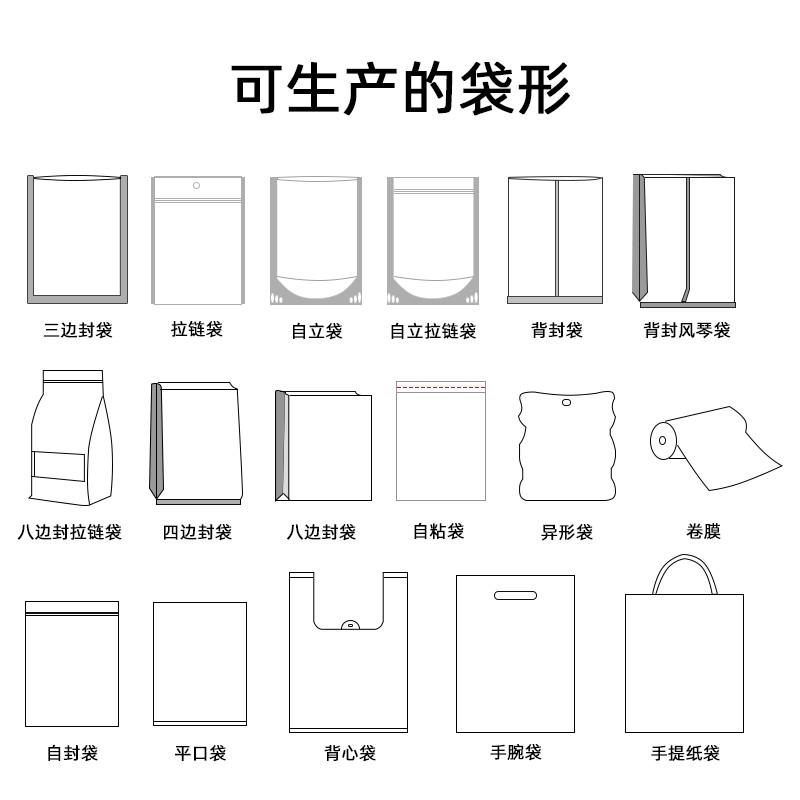 热销自封袋密封袋真空袋印刷阴阳镀铝袋卷膜定做预制菜包装袋私人