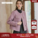 西装 罗衣气质优雅紫色小香风短外套女春季 高级通勤毛呢修身 11352