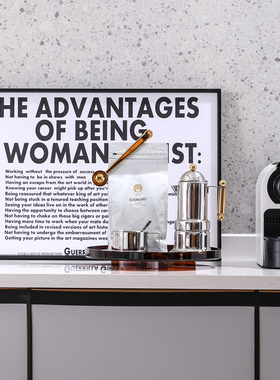 样板间厨房摆件组合咖啡主题画