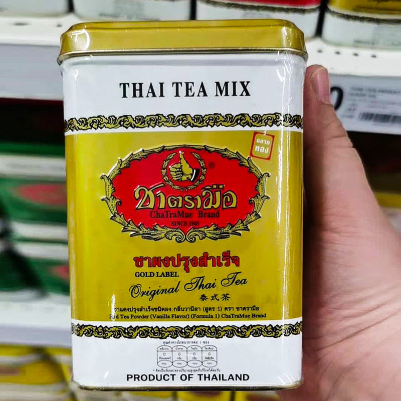 泰国代购泰国手标红茶包2.5g*50包带塑封奶茶原料金罐装泰式茶