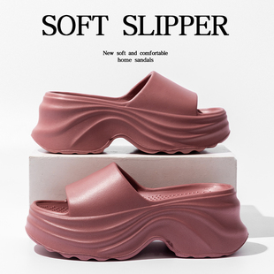 6cm厚底增高拖鞋夏季2026新款高跟防滑外穿家居eva凉拖鞋女士