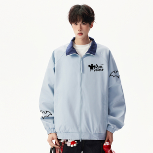 DUKE+DEXTER2025年秋季美式复古街头潮流嘻哈风设计感印花卫衣