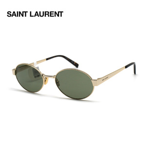 YSL圣罗兰 时尚椭圆形墨镜防紫外线休闲百搭太阳眼镜男女 SL 692