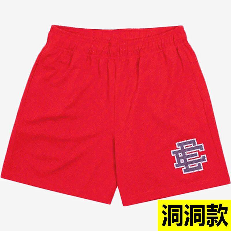 thumbnail for EE print shorts logo sweatpants mesh drawstring American shorts