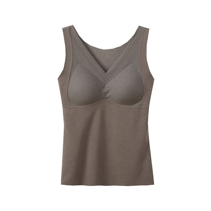 大码胖MM磨毛保暖内衣春季新款免穿文胸打底背心,女装/女士精品,抹胸,淘宝优惠券,粉丝福利购,淘宝优惠卷