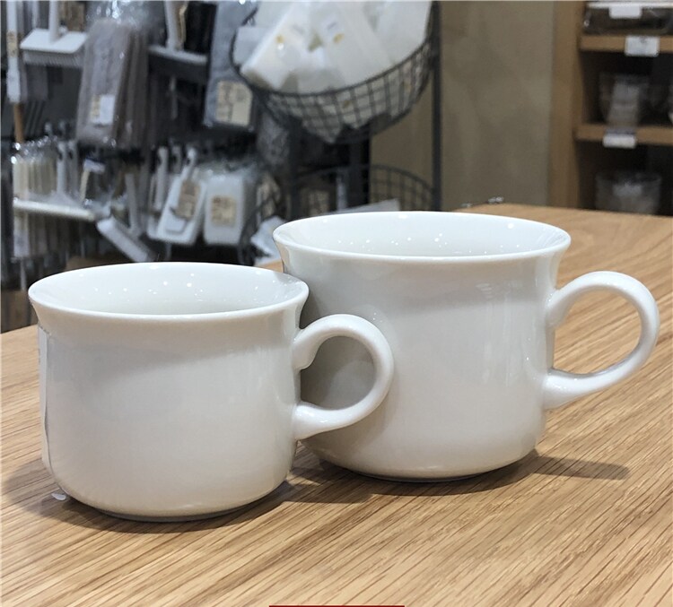 muji无印良品米瓷杯子下午茶杯子