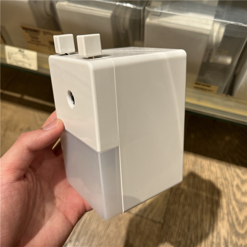 MUJI无印良品 ABS树脂手动式削笔器卷笔刀白色