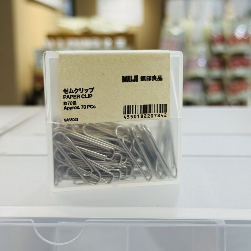 MUJI无印良品回形针70枚盒装