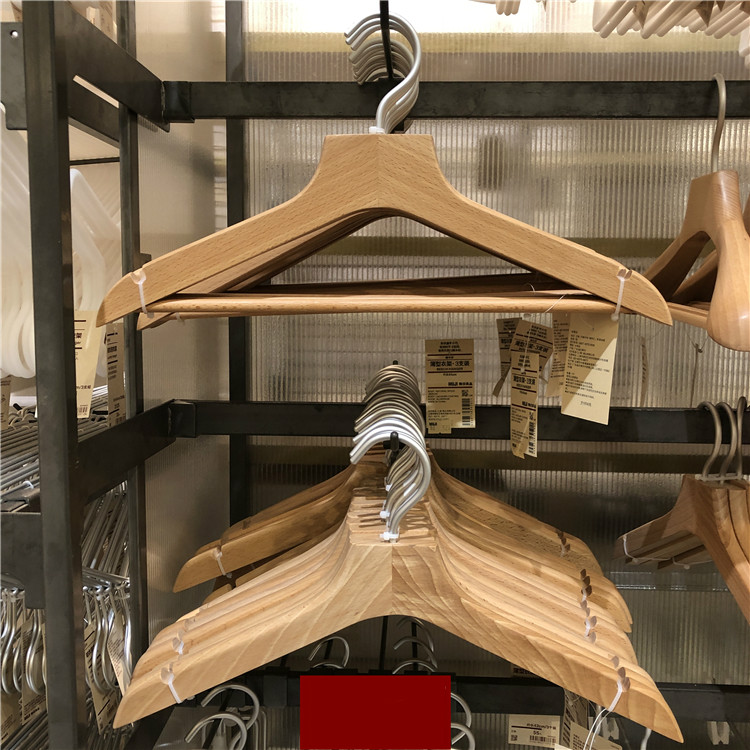 无印良品木质单个装衣架