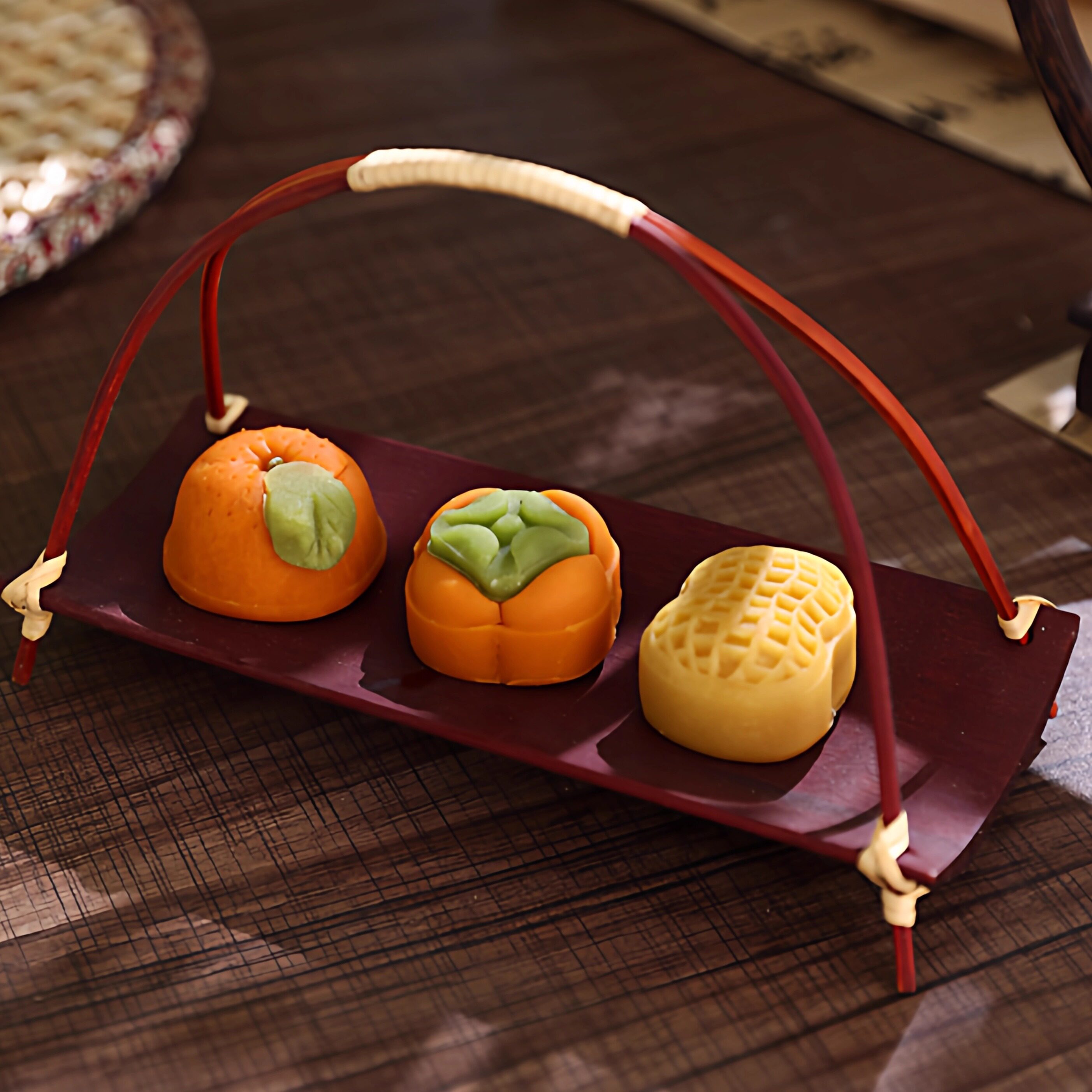 中式订婚宴糕点架传统喜庆托盘婚礼摆件喜饼结婚创意摆台拍照背景