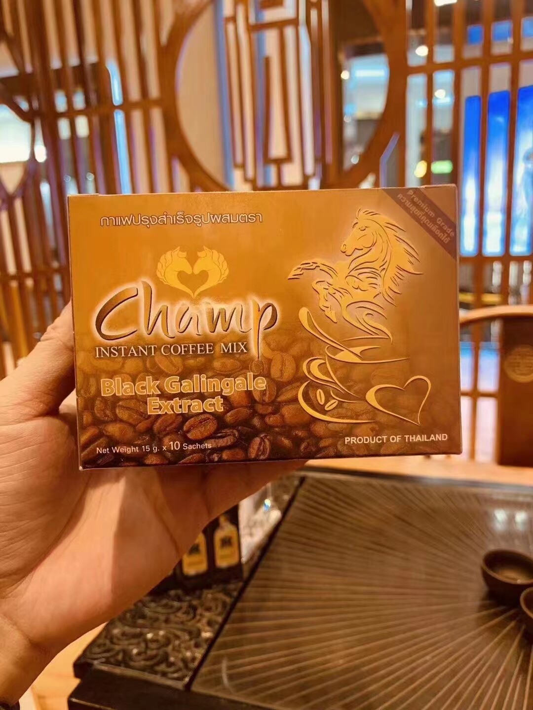 泰国原装代购胜利咖啡 金马速溶男人咖啡黑姜小老虎咖啡 正品现货