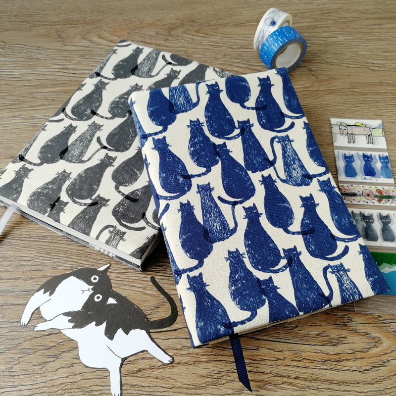 手帐手工布艺书衣hobo余白a5定制