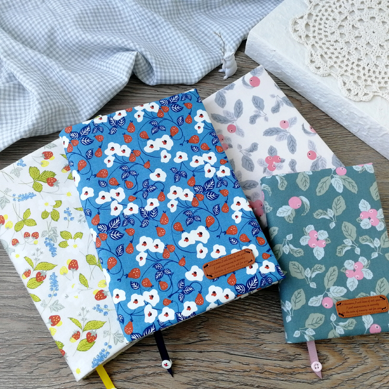 普素手作手工布艺书衣A5A6B6定制