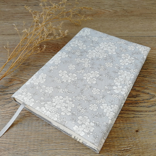 12款淡雅植物书衣合集普素手作手工布艺手帐hobo五年余白定制书皮