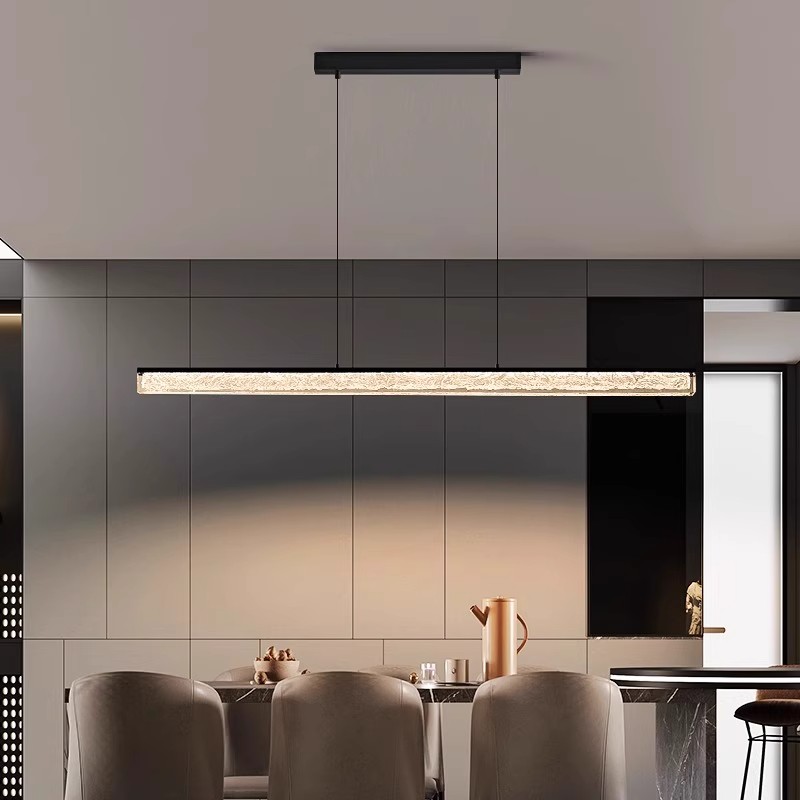 灯品仕餐厅灯吊灯高级感设计师不锈钢铂金树脂吧台灯具现代简约