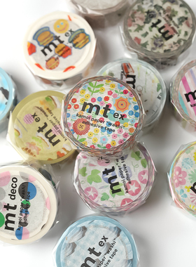 日本MT2025春夏素材SOUSOU艺术家联名系列和纸胶带手账装饰贴整卷