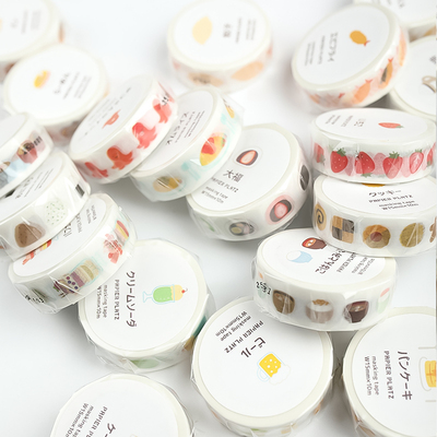 日本PAPIER PLATZ彩色格纹格子纸胶带手账素材装饰可爱和纸