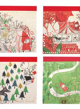 日本制Shinzi Katoh可爱小红帽童话故事信纸套装一笔笺便签本