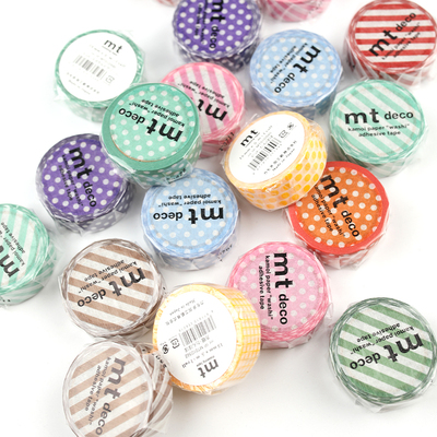 日本MT和纸胶带2025AW秋冬限定款波点斜纹tiger手帐素材拼贴打底