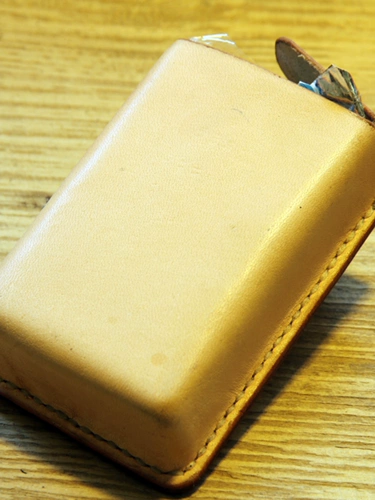 Портсигар ручной работы, кожаная лента, коробка для хранения, воловья кожа, из натуральной кожи, делается под заказ