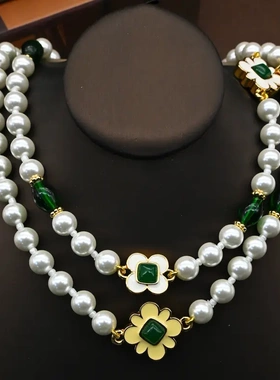 项链复古高级气质天然配饰施家珍珠春季新款设计款高级感女