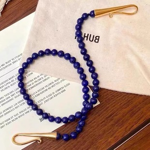 Sophie buhai天然玛瑙项链小众红纹石手工制串珠精致感锁骨链