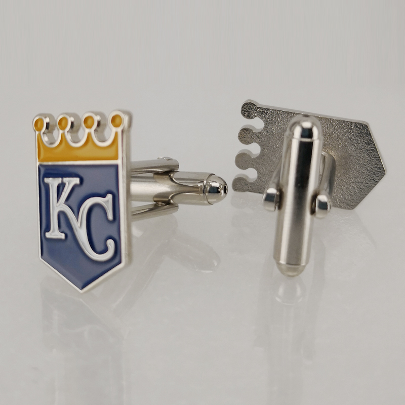 MLB 袖扣 美国职棒大联盟堪萨斯城皇家队袖扣  运动袖扣 MLB 徽章