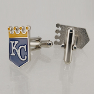 MLB 袖扣 美国职棒大联盟堪萨斯城皇家队袖扣  运动袖扣 MLB 徽章