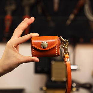 GURRS苹果AirPods Pro第二代意大利进口头层牛皮手工制作耳机包