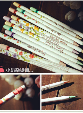 日本PENAC 浪漫花语 超细长自动铅笔0.5mm 四款花色 怀旧