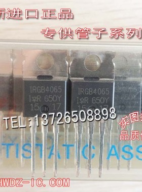全新原装 IRGB4065 B4065 TO-220【实图拍摄】