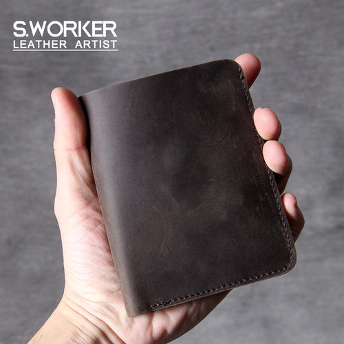 简约S.worker/思沃可牛皮男复古
