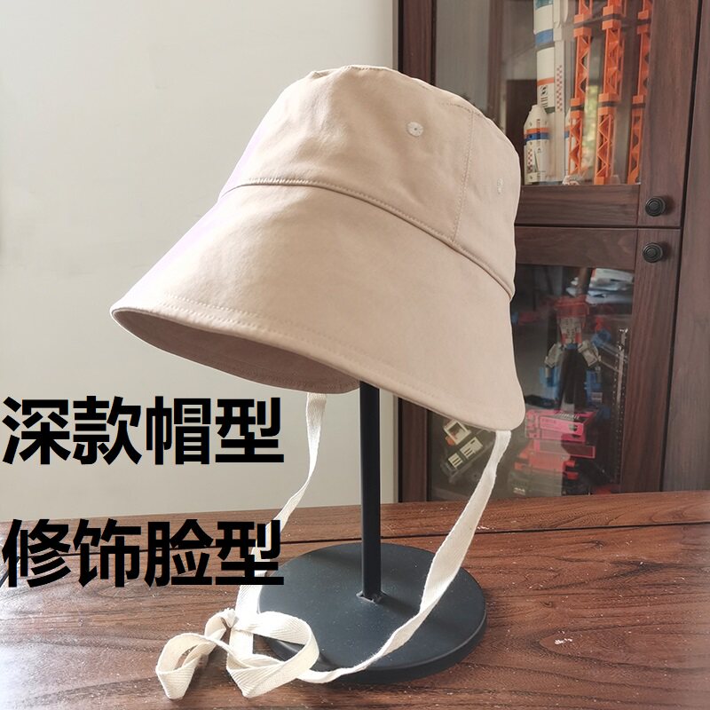 夏天女士防紫外线遮阳防风渔夫帽