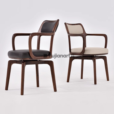 黑胡桃木靠背椅实木简约