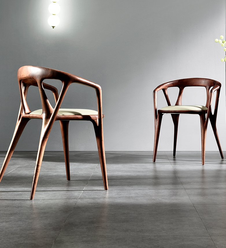 艺术家具设计师家具黑胡桃木