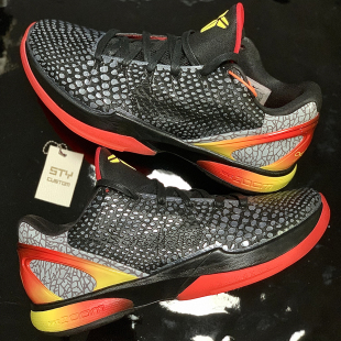 ZK6 Kobe 反转青蜂侠 科比6 实战篮球鞋 黑彩虹笑脸联名 Nike