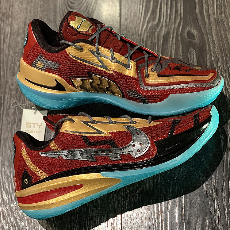 Nike Zoom GT Cut 白粉红黄黑红 低帮实战篮球鞋 STY定制 钢铁侠