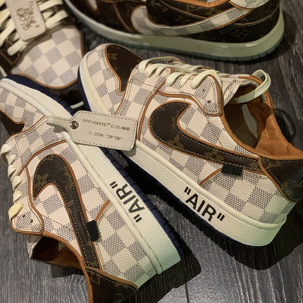 STY定制手工鞋 Air Jordan 1 Low OG AJ1 老钱风复古运动休闲板鞋