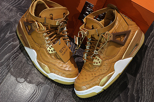 jordan 阿姆主题 STY 焦糖棕 air 铂金包风格 鳄鱼蛇纹 custom