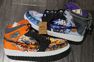 air jordan 漩涡鸣人 custom球鞋 九尾 佐助 定制 火影忍者 STY