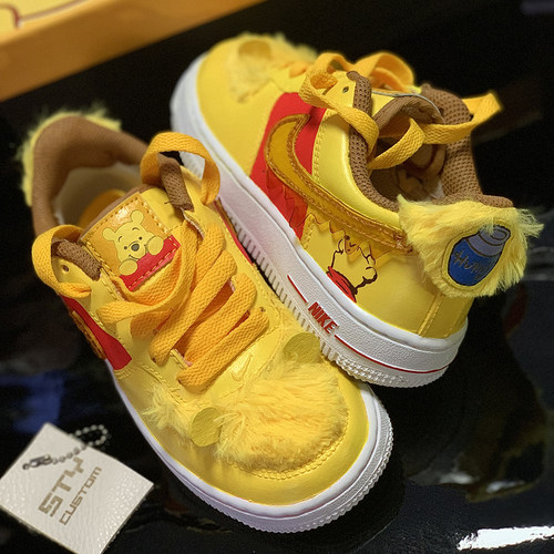 生日礼nike可爱小熊增高低帮板鞋